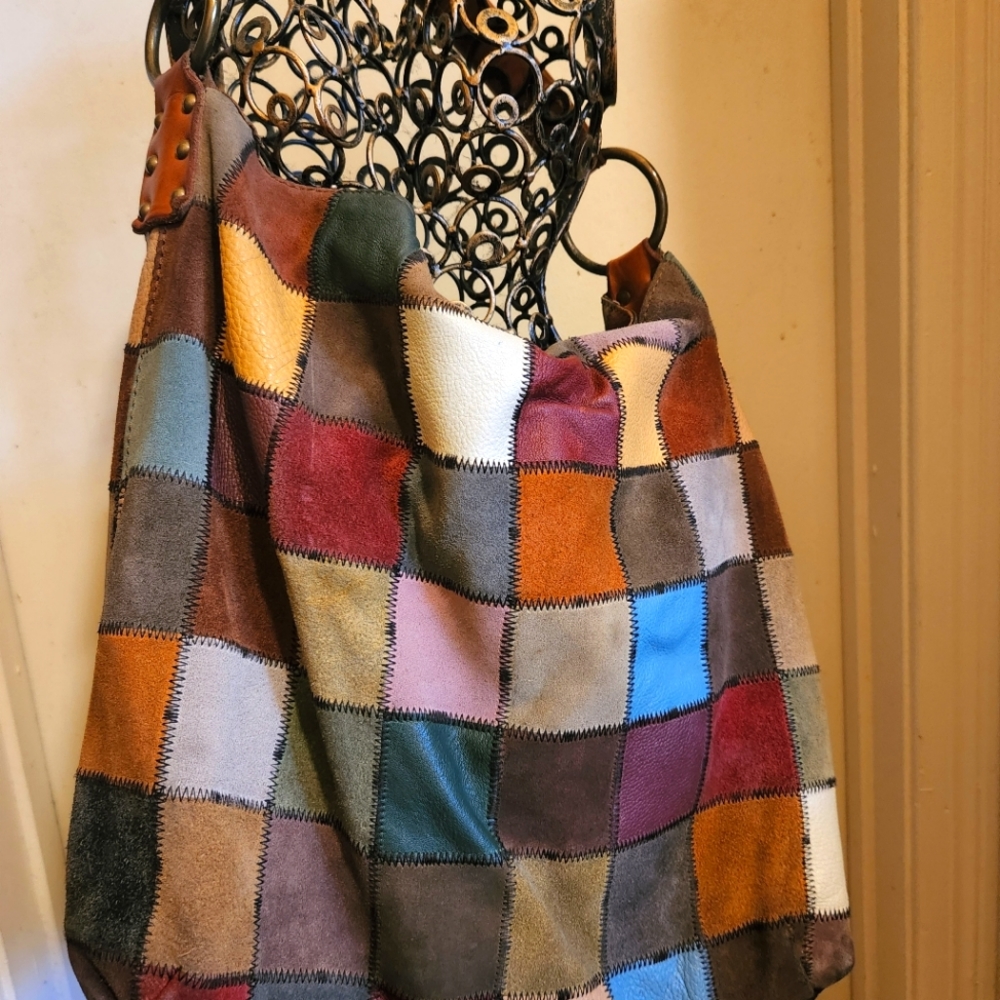 Lucky Brand Patchwork Hobo Bag